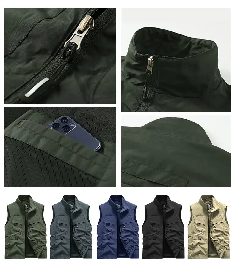 zippered safety vests